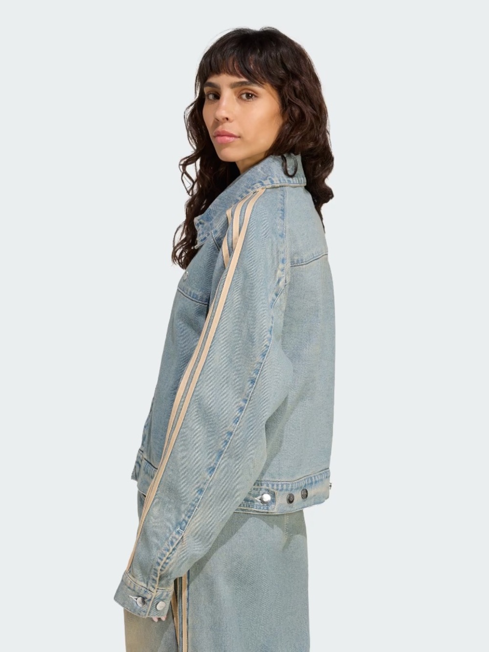 Adidas Premium Essentials Denim Jacket XS - Picture 2 of 4